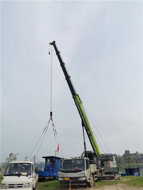 尉氏县桥梁建设吊装案例